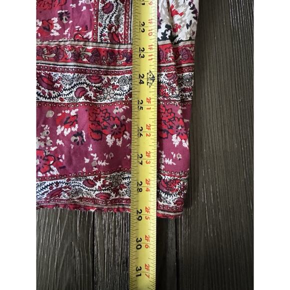 Lucky Brand Peasant Cottagecore Prairie Floral Oversized Boho Tunic Top 1X - Picture 4 of 11